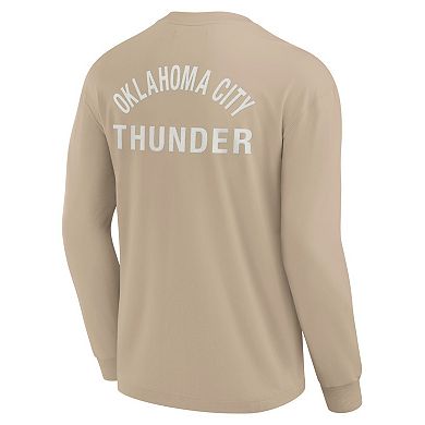 Unisex Fanatics Signature Khaki Oklahoma City Thunder Elements Super Soft Long Sleeve T-Shirt