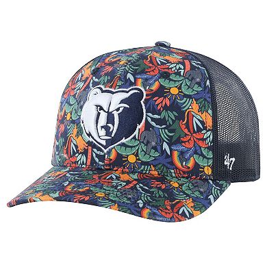 Men's '47 Navy Memphis Grizzlies Jungle Trucker Adjustable Hat