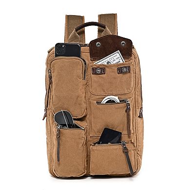 Tsd Brand Ridge Valley Canvas Backpack