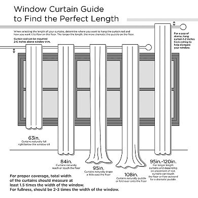 Madison Park Natalie 2-Pack Twist Tab Lined Room Darkening Window Curtain Panels