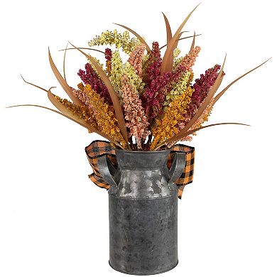 Northlight Artificial Autumn Harvest Foliage in Canister Floral Decoration