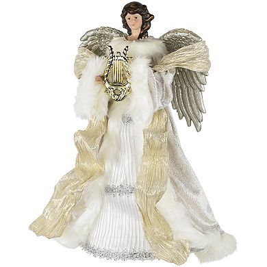 Northlight White and Silver Angel Christmas Tree Topper