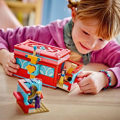 LEGO Disney Snow White's Jewelry Box Building Toy with Disney Bracelet 43276 Building Kit (358 pieces)