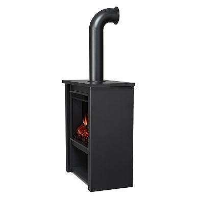 Hollis 32" Electric Fireplace In Black By Real Flame