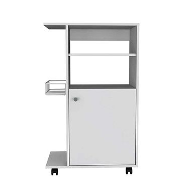 Clip Kitchen Cart, Single Door Cabinet, Four Casters