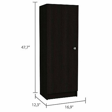 Belleria Single Door Pantry With Four Interior Shelves