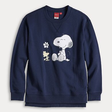 Women's Peanuts Snoopy & Woodstock Graphic Pullover