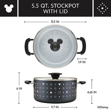 Farberware Disney 5.5-qt. Monochrome Ceramic Nonstick Stockpot with Lid