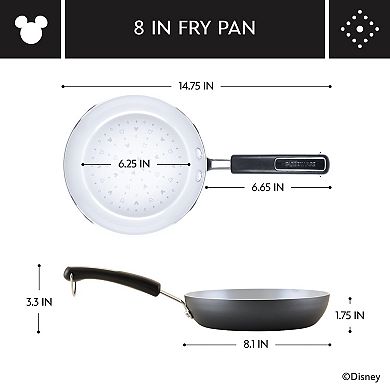 Farberware Disney 8-in. Monochrome Ceramic Nonstick Fry Pan