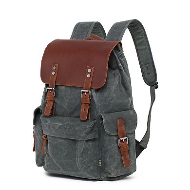Tsd Brand Stone Creek Leather Backpack