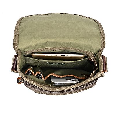 Tsd Brand Valley Trail Leather Crossbody Bag