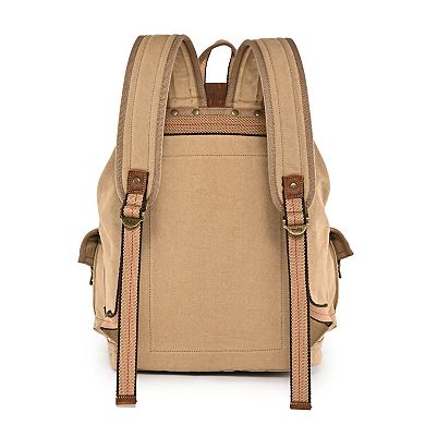 Tsd Brand Turtle Ridge Leather Backpack