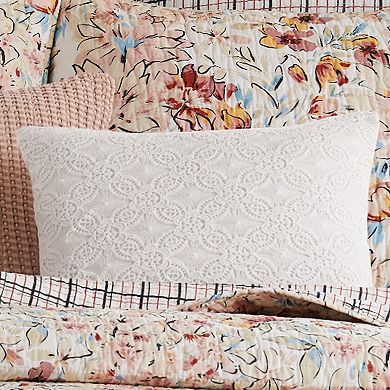 Levtex Home Leonora Floral Lace Throw Pillow