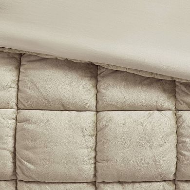 Intelligent Design Velvet Dream Puff Comforter Set