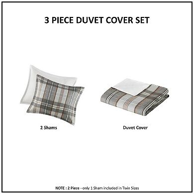 Intelligent Design Liam Plaid Duvet Cover Set
