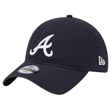 Youth New Era Navy Atlanta Braves Team Color 9TWENTY Adjustable Hat