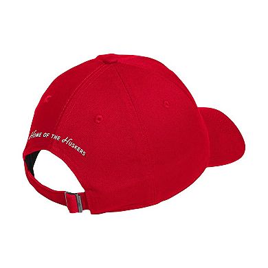 Men's adidas Scarlet Nebraska Huskers State Slouch Adjustable Hat