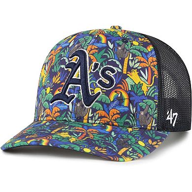 Youth '47 Navy Oakland Athletics Jungle Gym Adjustable Trucker Hat