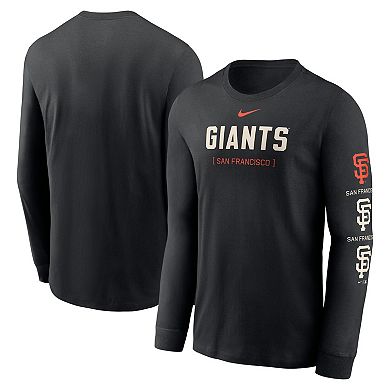 Men's Nike Black San Francisco Giants Repeater Long Sleeve T-Shirt