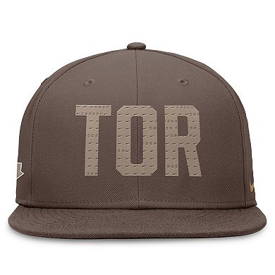 Men's Nike Brown Toronto Blue Jays Statement Ironstone Performance True Fitted Hat