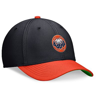 Men's Nike Navy/Orange Houston Astros Cooperstown Collection Rewind Swooshflex Performance Hat