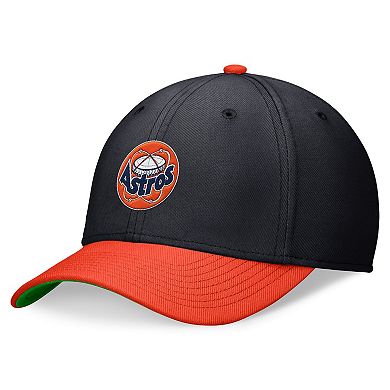 Men's Nike Navy/Orange Houston Astros Cooperstown Collection Rewind Swooshflex Performance Hat