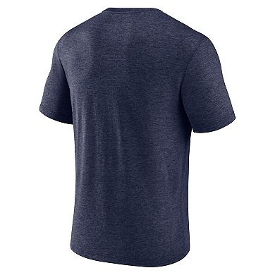 Men's Fanatics Branded Heather Navy San Diego Padres Home Team Tri-Blend T-Shirt