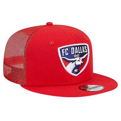 Youth New Era Red FC Dallas Evergreen Trucker 9FIFTY Snapback Hat