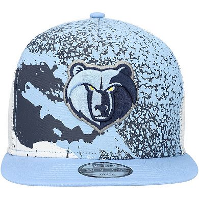 Youth New Era Light Blue Memphis Grizzlies Court Sport 9FIFTY Snapback Hat