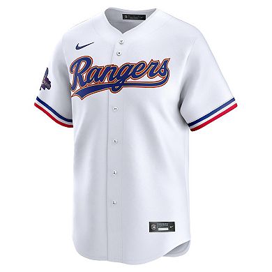 Men's Nike Josh Jung White Texas Rangers 2024 Gold Collection Limited Player Jersey