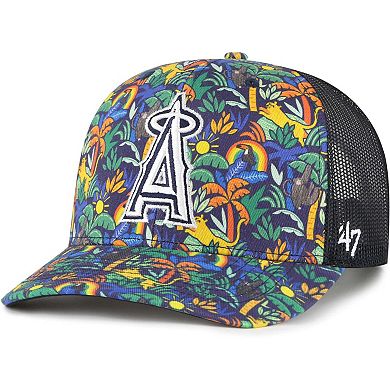 Youth '47 Navy Los Angeles Angels Jungle Gym Adjustable Trucker Hat