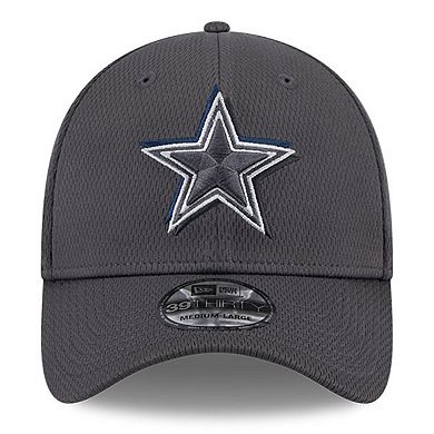 Men's New Era  Graphite Dallas Cowboys 2024 NFL Draft 39THIRTY Flex Hat