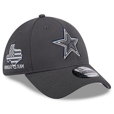 Men's New Era  Graphite Dallas Cowboys 2024 NFL Draft 39THIRTY Flex Hat