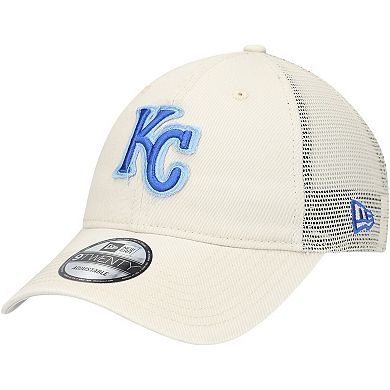 Men's New Era Stone Kansas City Royals Game Day 9TWENTY Adjustable Trucker Hat