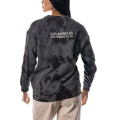 Women's The Wild Collective Black LAFC Double Collar Pullover Sweatshirt