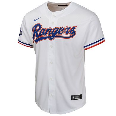 Youth Nike  White Texas Rangers 2024 Gold Collection Limited Jersey