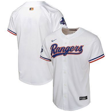 Youth Nike  White Texas Rangers 2024 Gold Collection Limited Jersey