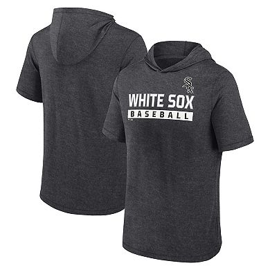 Men's Profile Black Chicago White Sox Big & Tall Short Sleeve Pullover Hoodie