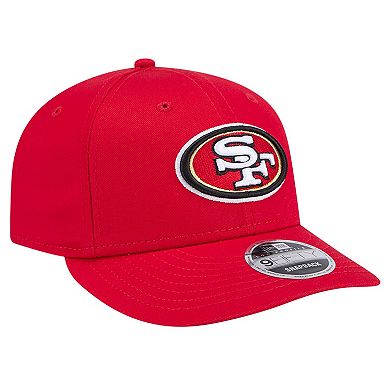 Men's New Era Scarlet San Francisco 49ers Main Low Profile 9FIFTY Snapback Hat