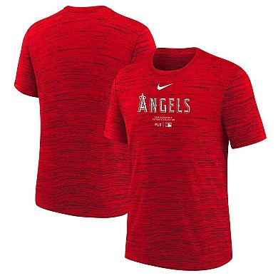 Youth Nike Red Los Angeles Angels Authentic Collection Practice Performance T-Shirt