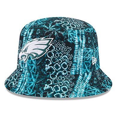 Men's New Era Midnight Green Philadelphia Eagles Shibori Bucket Hat