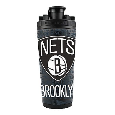 WinCraft Brooklyn Nets 26oz. 4D Stainless Steel Ice Shaker Bottle