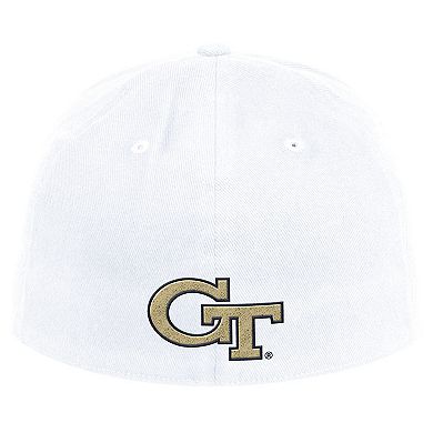 Men's adidas White Georgia Tech Yellow Jackets Chant Flex Hat