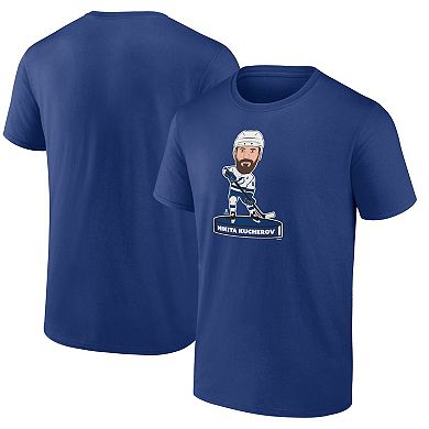 Men's Fanatics Branded Nikita Kucherov Blue Tampa Bay Lightning Player Bobblehead T-Shirt