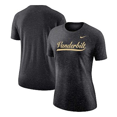 Women's Nike Heather Black Vanderbilt Commodores Varsity T-Shirt