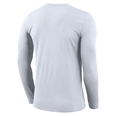Unisex Nike  White Ole Miss Rebels 2024 On-Court Bench Long Sleeve T-Shirt