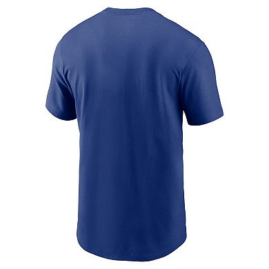 Men's Nike  Royal Texas Rangers 2024 Gold Collection Logo T-Shirt