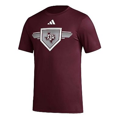 Men's adidas Maroon Texas A&M Aggies 2023/24 AEROREADY Homeland Plate Pregame T-Shirt