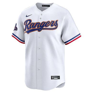 Men's Nike Jacob deGrom White Texas Rangers 2024 Gold Collection Limited Player Jersey