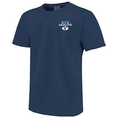 Youth Navy BYU Cougars Comfort Colors Basketball T-Shirt